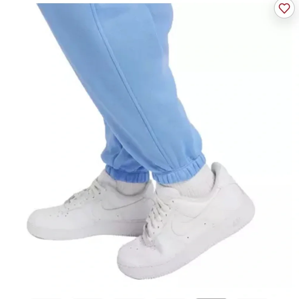 NWT Nike Kids Loose Fit Light Blue Sweatpants Jogget Pants‎ Fleece Warm Comfy